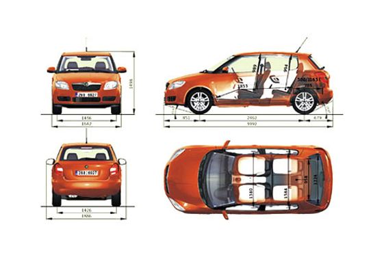 Download drawing Skoda Fabia II (5J) Hatchback 2007 in ai pdf png svg ...